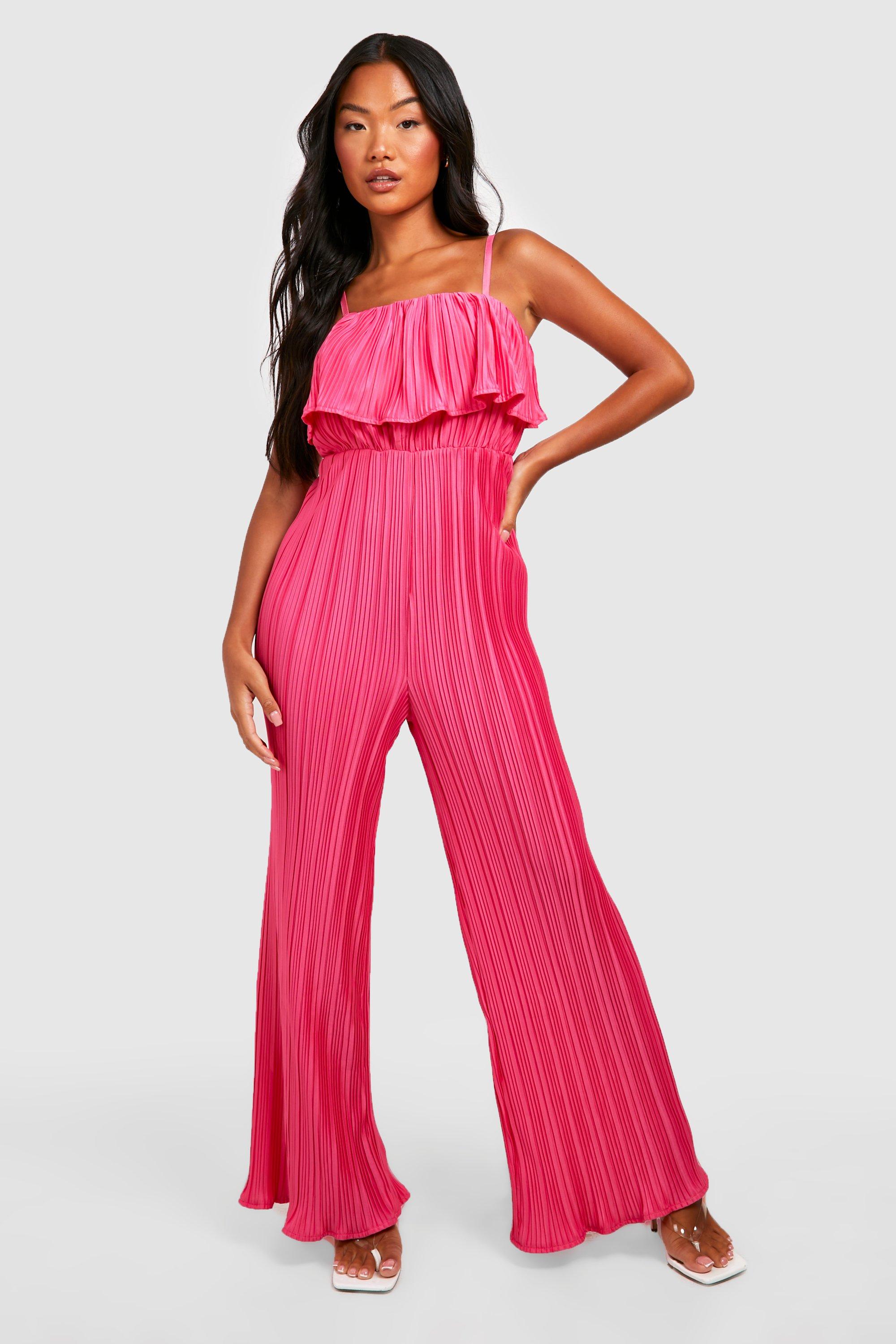 Pink store frill jumpsuit